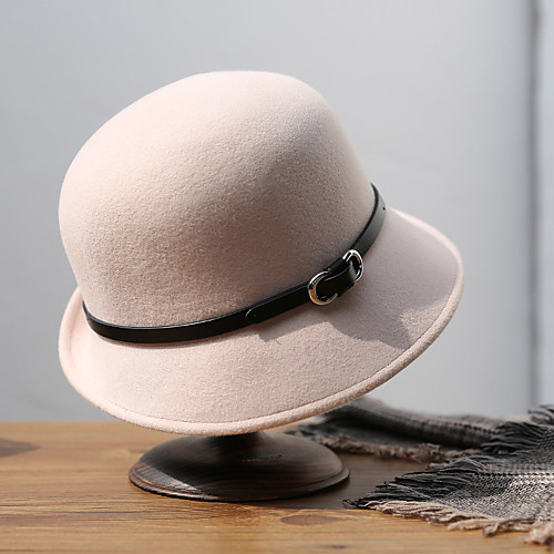 

Simple Elegant Wool Hats with Trim 1 Piece Special Occasion / Party / Evening Headpiece