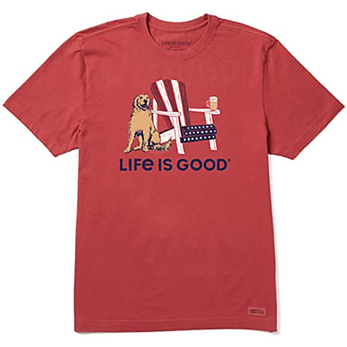 

Men's Unisex Tees T shirt Hot Stamping Dog Graphic Prints Animal Plus Size Print Short Sleeve Casual Tops 100% Cotton Basic Designer Big and Tall Red