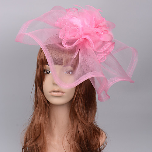 

Elegant Retro Tulle Fascinators with Feather / Flower 1 Piece Special Occasion / Party / Evening Headpiece