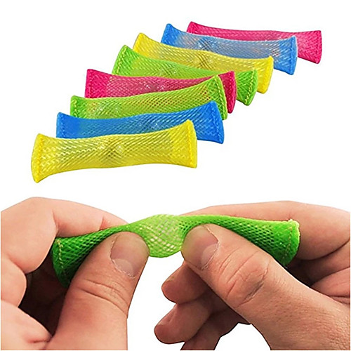 

3 pcs Marbles Ball Autism ADHD Anxiety Therapy Toys Stress Relief Hand Fidget Toy Net tube with Glass Marble Decompression Toys