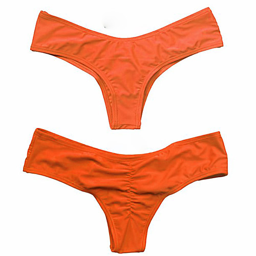 

women's sexy hot summer ruched bikini bottom thong swimwear, green, small