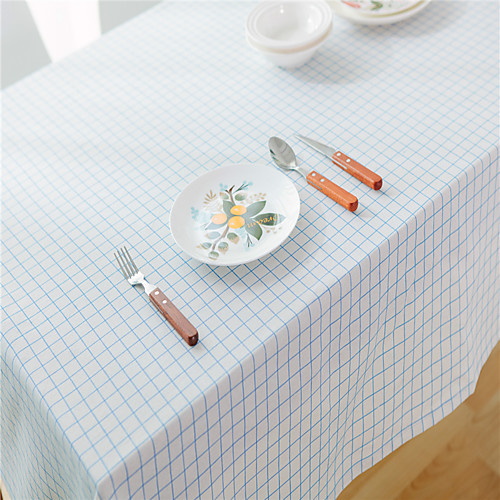 

Table Cloth Linens Dust-Proof European Style Lattice Tabel cover Table decorations for Daily Wear rectangule 4060 cm Blue fine grid without lace 1 pcs