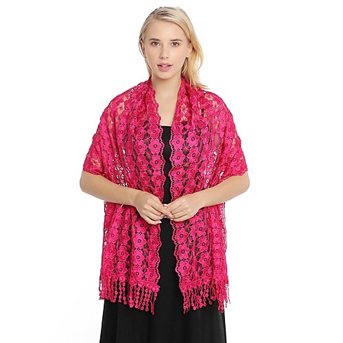 

Sleeveless Shawls / Elegant Polyester Special Occasion / Party / Evening Women's Wrap With Embroidery