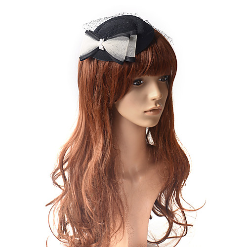 

Retro Cute Tulle Fascinators with Bowknot 1 Piece Special Occasion / Party / Evening Headpiece