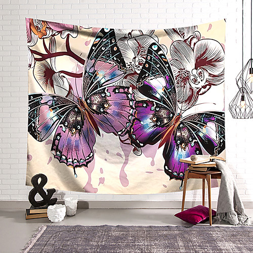 

Wall Tapestry Art Decor Blanket Curtain Hanging Home Bedroom Living Room Decoration Polyester Butterfly