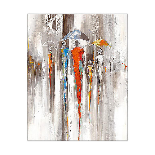 

Oil Painting Hand Painted Vertical Abstract People Modern Rolled Canvas (No Frame)