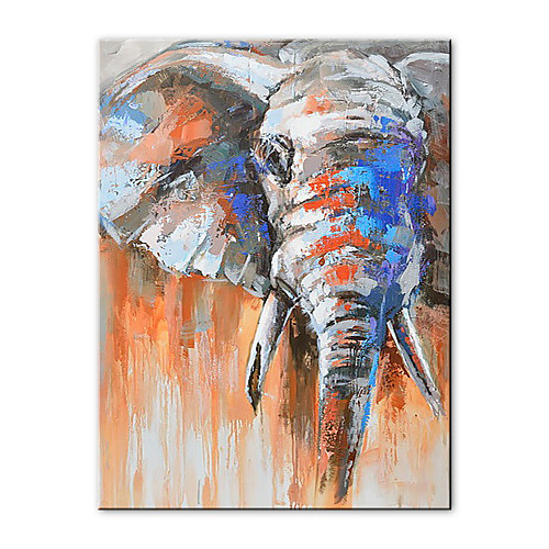 

Oil Painting Hand Painted Vertical Abstract Animals Modern Rolled Canvas (No Frame)