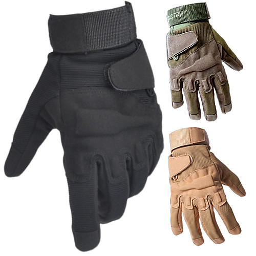 

Men's Gloves Climbing Gloves Sports Gloves Anti-Slip Breathability Wearable Breathable Fall Winter Spring Synthetic Fiber Terylene Camping / Hiking Hunting Fishing Black Army Green Khaki