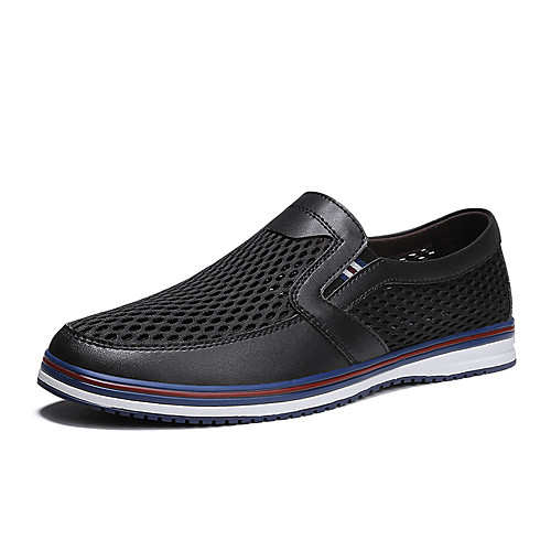 

Men's Loafers & Slip-Ons Comfort Loafers Business Classic Daily Mesh Breathable Non-slipping Wear Proof Blue Gray Black Spring Summer