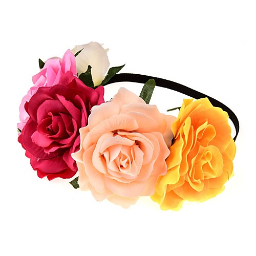 

Flower Style Romantic Fabric Headpiece with Floral 1 Piece Special Occasion / Party / Evening Headpiece