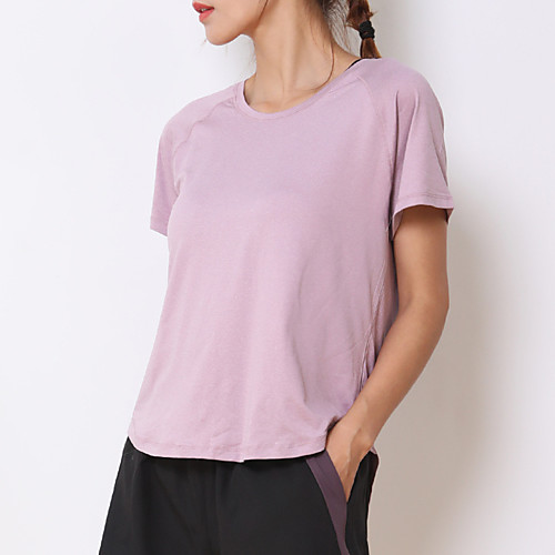 

LITB Basic Women's Loose Fast Dry Tee Athletic GYM Shirt Cool Max Top Tshirt Dry Fit Training Shirt For Summer