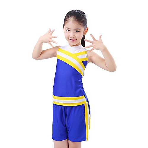 

Cheerleader Costumes Gymnastics Activewear Skirts Splicing Boys' Girls' Training Performance Short Sleeve Long Sleeve Sleeveless Dropped Elastane