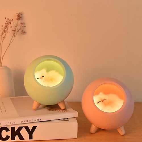 

LED Night Lamp Decorate Desk Light Battery Dream Cat Holiday Creative Rechargable Bulb for Baby Dedroom Luminar