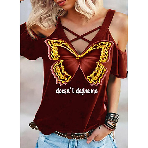 

Women's T shirt Plants Tie Dye Bird Long Sleeve Patchwork Print Round Neck Tops Hawaiian Basic Top Black Blue Purple
