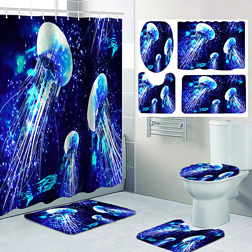 

Bathroom Shower Curtains & Hooks Casual Polyester Waterproof