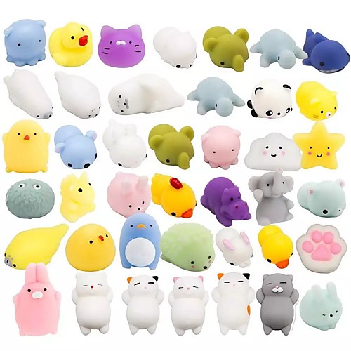 

40 pcs Mochi Squishy Toys Mochi Kawaii squishies Toys Gifts for Party Favors for Kids Mini Supper Cute Animals Stress Relief Toy