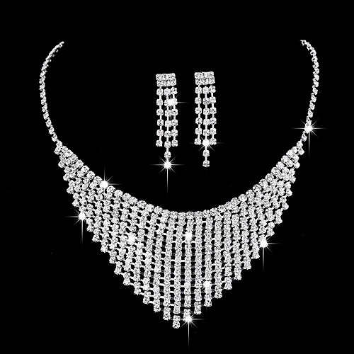 

Women's Bridal Jewelry Sets Elegant Classic Earrings Jewelry 692 / 691 / 690 For Wedding Anniversary Party Evening Engagement 1 set