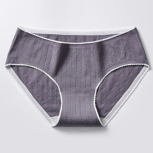 

Women's Normal Basic Brief Micro-elastic Low Waist Cotton 1 PC Yellow M