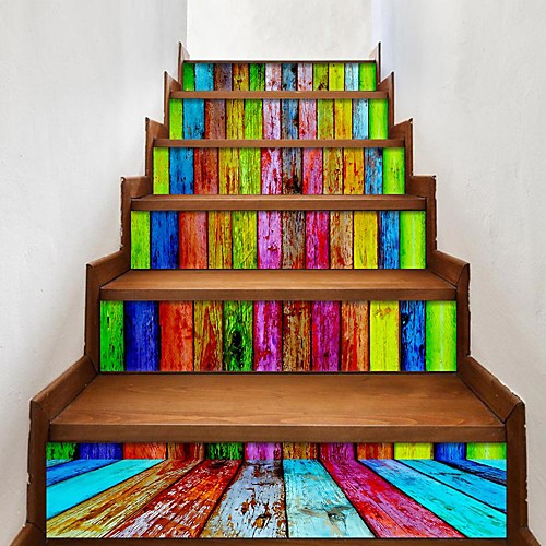 

Creative 3d Rainbow Staircase Stickers Diy Imitation Decorative Home Stickers Waterproof 3d Stereo Wall Stickers