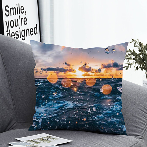 

1 pcs Polyester Pillow Cover Pillow Cover & Insert Simple Classic Square Zipper Polyester Traditional Classic