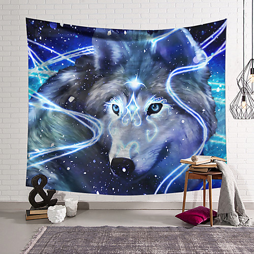 

Wall Tapestry Art Decor Blanket Curtain Hanging Home Bedroom Living Room Wolf Animal Fantasy
