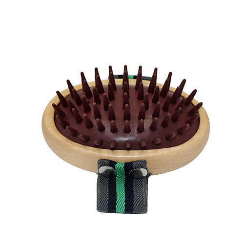 

Dog Cat Grooming Cleaning Pet Grooming Brush Wooden Comb Dog Clean Supply Pet Hair Remover Easy to Use Mats & Tangles Removing Self Cleaning Pet Grooming Supplies Brown