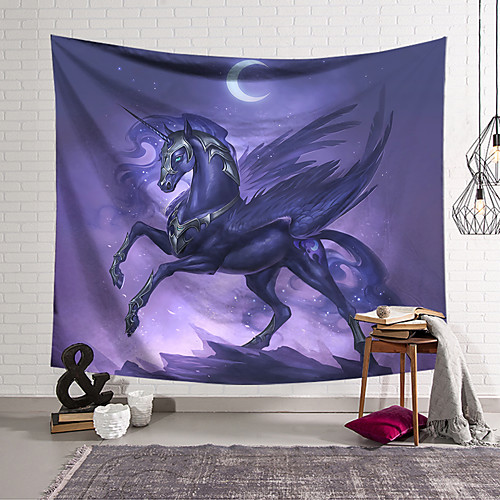 

Wall Tapestry Art Decor Blanket Curtain Hanging Home Bedroom Living Room Novelty Pegasus Fantasy