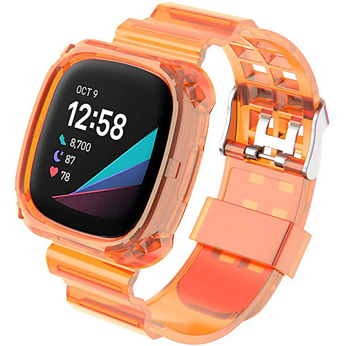 

Smart Watch Band for Fitbit 1 pcs Sport Band TPE Replacement Wrist Strap for Fitbit Versa 3 FitbitSense