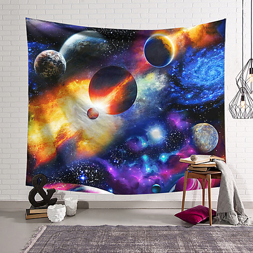 

Wall Tapestry Art Decor Blanket Curtain Hanging Home Bedroom Living Room Decoration and Modern and Sky / Galaxy