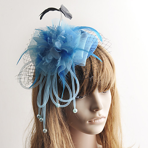 

Retro Cute Tulle Fascinators with Hollow-out / Tiered 1 Piece Special Occasion / Party / Evening Headpiece