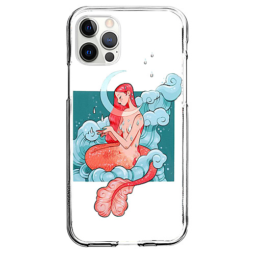 

Mermaid Scales Phone Case For Apple iPhone 12 iPhone 11 iPhone 12 Pro Max Unique Design Protective Case Pattern Back Cover TPU