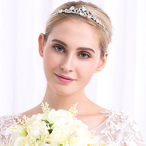 

Wedding Bridal Crystal Headpiece with Crystal 1 Piece Wedding / Special Occasion Headpiece