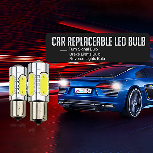 

OTOLAMPARA 1 Pair DC 9V-30V 7.5W 6000K H3 LED COB Car Fog Lights H7 Daytime Running Lights BAY15D 1156 Lamp Bulb
