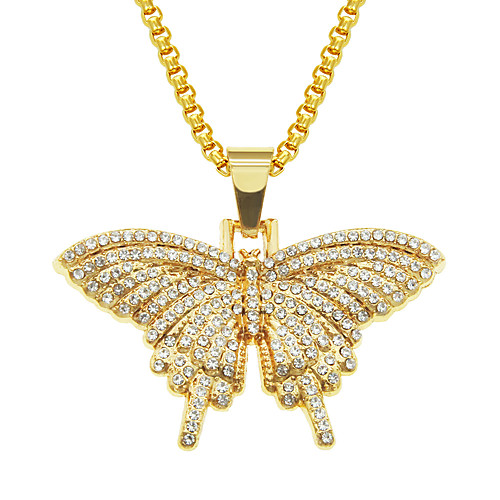

Women's Men's Necklace Butterfly Alloy Silver Gold 75 cm Necklace Jewelry For Birthday Party