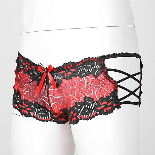 

Women's Normal Lace / Hole Brief Micro-elastic Low Waist 1 PC Blue One-Size