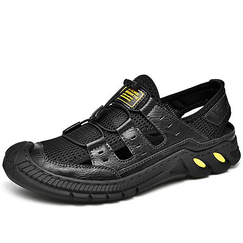 

Men's Sandals Daily Mesh Breathable Gray Black Spring Summer