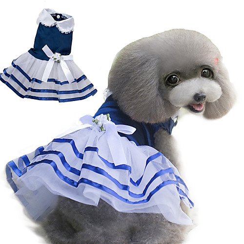 

Dog Dress Puppy Clothes Princess Fashion Casual / Daily Dog Clothes Puppy Clothes Dog Outfits Red Blue Pink Costume for Girl and Boy Dog Cotton XS S M L XL
