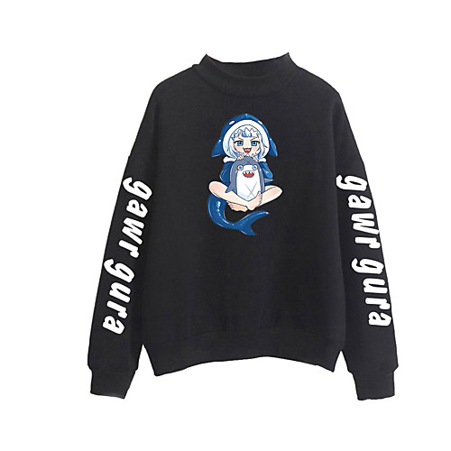 

Inspired by Gawr gura Cosplay Cosplay Costume Hoodie Polyester / Cotton Blend Graphic Printing Hoodie For Women's / Men's