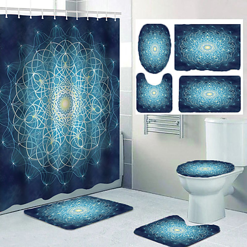 

Bathroom Shower Curtains & Hooks Casual Polyester Waterproof