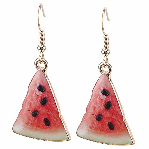 

cngstar funny fruit earrings creative lovely wassermelone drop earring for women kpop earrings,watermelon