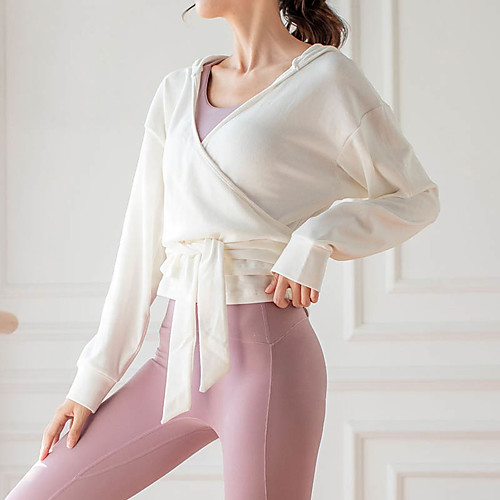 

Women's Jacket Daily Fall & Winter Short Coat Slim Sporty Active Jacket Long Sleeve Solid Colored Lace up Light Purple Light Brown / Cotton
