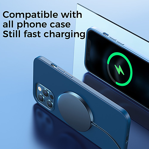 

Joyroom Mag-Safe Wireless Magnetic Charger MagSlim 15W Mini Fast Charging Portable Wireless Charger for iPhone 12 Pro Max 11 Pro XR XS Max,Wireless Charger No Over Heat