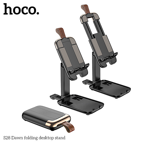 

Hoco Folding Holder Desk Mount Adjustable Stand Buckle Adjustable Folding Desktop Holder for iPhone Samsung Xiaomi iPad Mobile Devices Holder in Online Study Office Live Broadcast