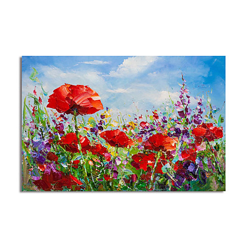

Oil Painting Hand Painted Abstract Landscape by Canvas Painting Comtemporary Simple Modern Stretched Canvas Ready to Hang