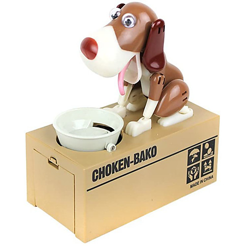 

Hungry Dog Piggy Bank, Cute Dog Piggy Bank, Electronic Dog Eating Coin Bank, Cute Dogs Steals Coins Like Magic Coin Munching Money Box,Great Birthday Gift for Kids (6 Colors)