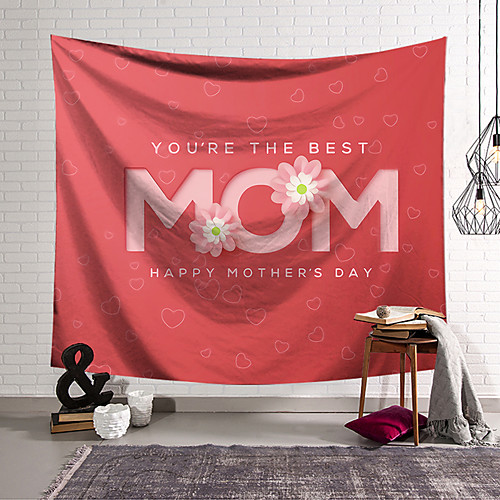 

Wall Tapestry Art Decor Blanket Curtain Hanging Home Bedroom Living Room Decoration Polyester Pink Text