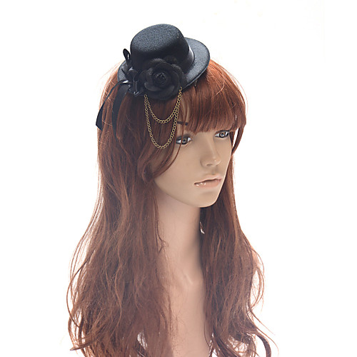 

Elegant Retro Tulle / Flannel Fascinators with Flower 1 PC Special Occasion / Party / Evening Headpiece