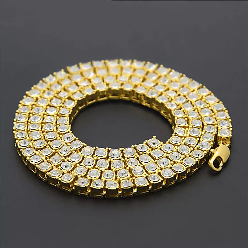 

Men's Necklace Cuban Link Trendy Alloy Silver Gold 55 cm Necklace Jewelry For Street