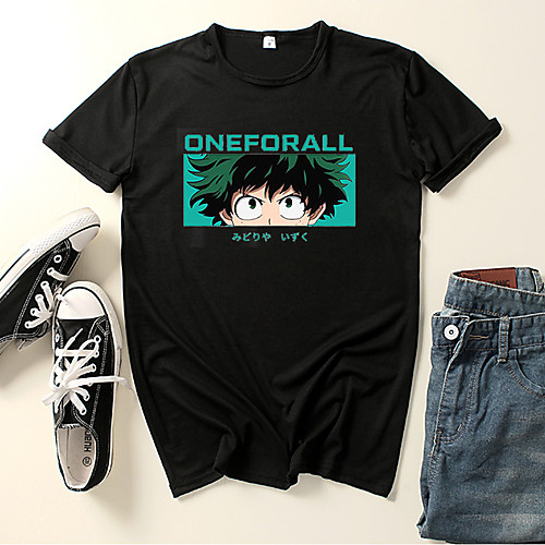 

Inspired by My Hero Academia / Boku No Hero Midoriya Izuku Cosplay Costume T-shirt Polyester / Cotton Blend Graphic Prints Printing Harajuku Graphic T-shirt For Women's / Men's