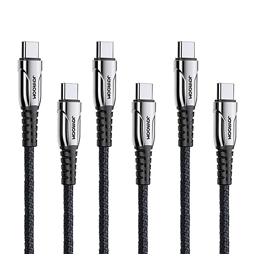 

Joyroom K1 2021 New Arrival 3 Pack USB C to Type C 60W Fast Charging Cable Nylon TypeC Phone Cable for Samsung Galaxy S21 Ultra S20 Plus Huawei Oneplus Xiaomi Fast Charging Typr-C Charger